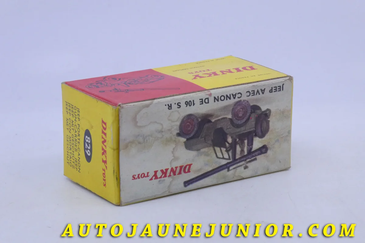 #1056 – Dinky Toys – Willys – Jeep avec canon de 106 S.R